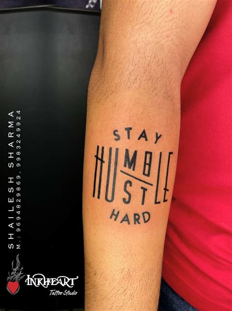 humble tattoo designs|stay humble hustle hard tattoo.